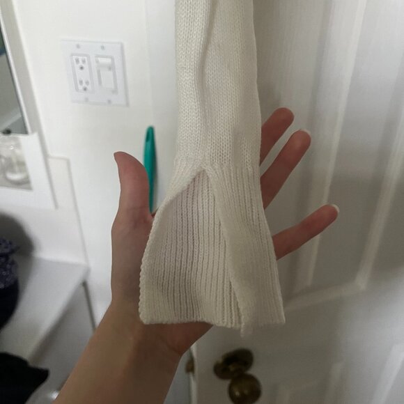 Garage Knitted Cropped Sweater White Size XS - Picture 2 of 4